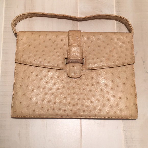 vintage ostrich purse